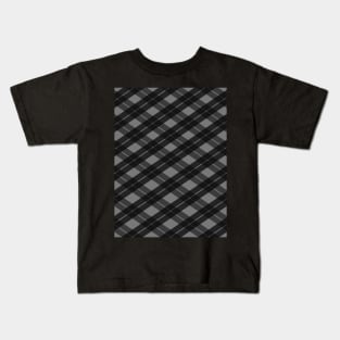 Checkered black pattern Kids T-Shirt